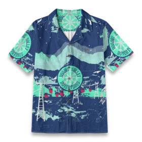 Faded Skyline Quiet Motion Hawaiian Shirt
