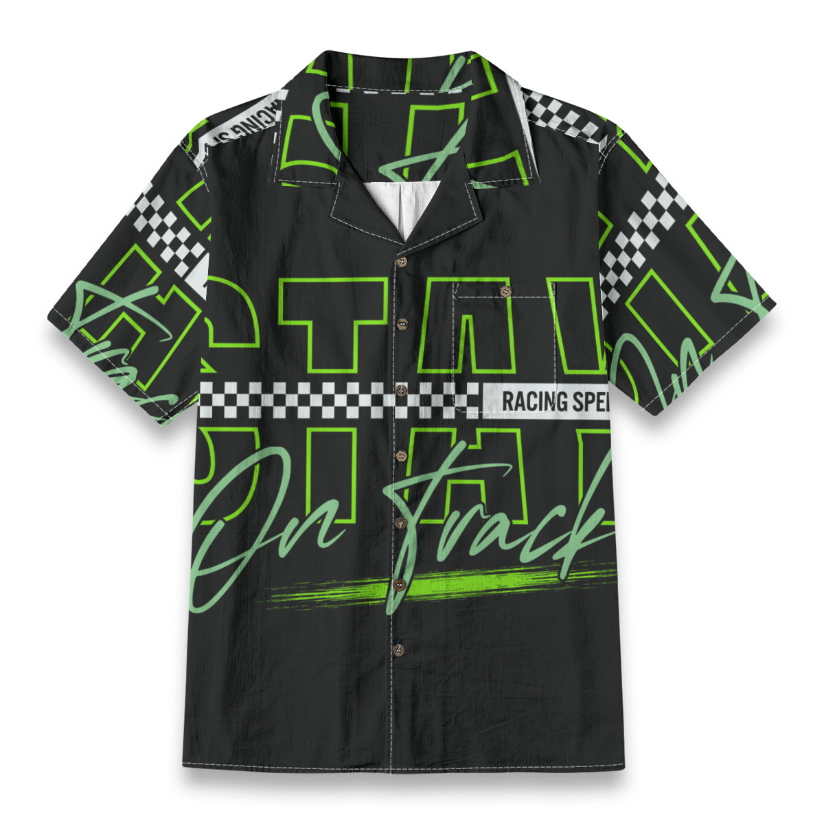 Corner Cypher Loose Motion Hawaiian Shirt